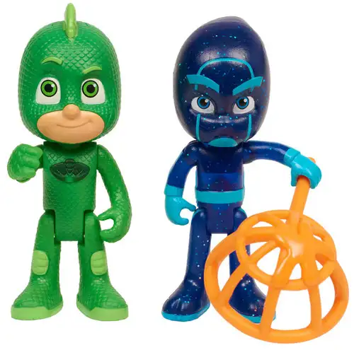 Disney Junior PJ Masks Gekko & Night Ninja Action Figure 2-Pack [Light-Up]
