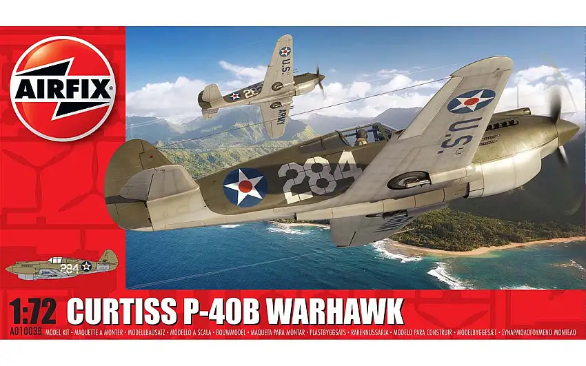 Curtiss P-40B Warhawk Aircraft 1/72 Airfix