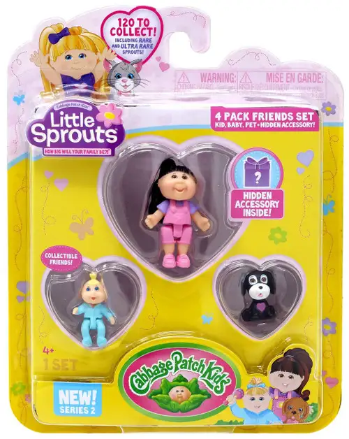 Cabbage Patch Kids Little Sprouts Series 2 Gwen Elizabeth Mini Figure 4-Pack