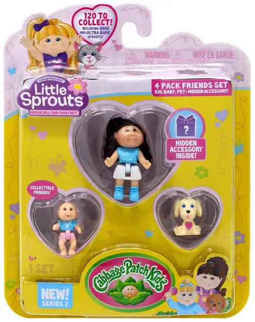 Cabbage Patch Kids Little Sprouts Series 2 Jackie Faith Mini Figure 4-Pack