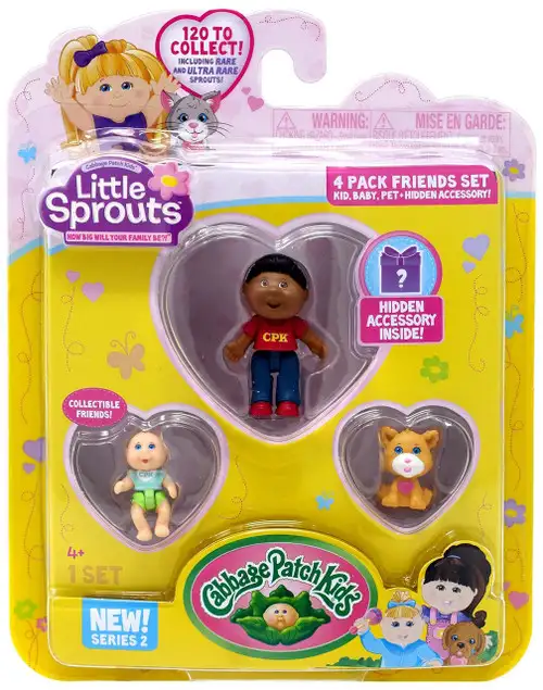 Cabbage Patch Kids Little Sprouts Series 2 Thompson Kai Mini Figure 4-Pack