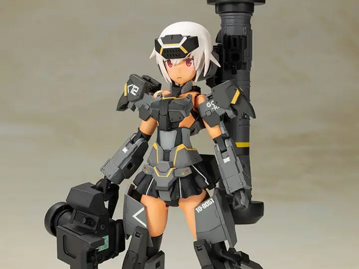 Frame Arms Girl Gourai-Kai (Black) with GM148 Type Anti-Tank Missile Model Kit Set
