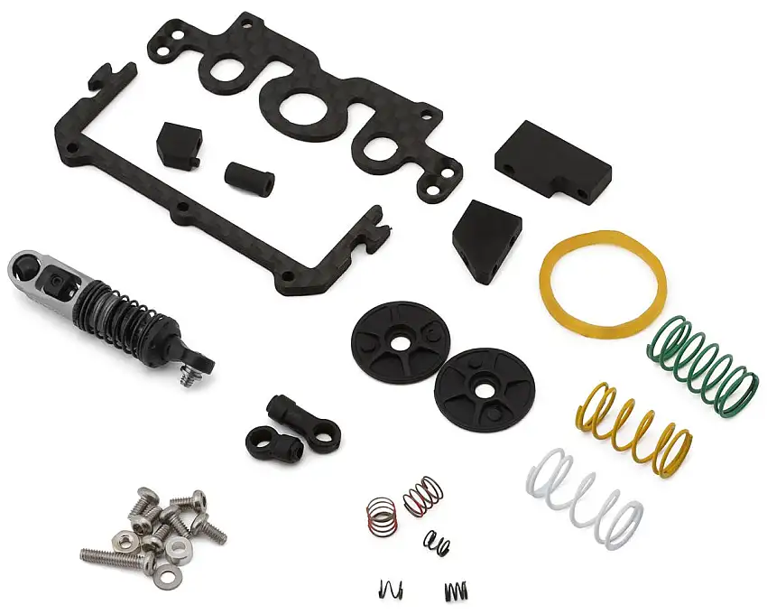 NEXX Racing Specter K Premium Dual Spring Oil Shock & Battery Mount Conversion Combo (Silver)