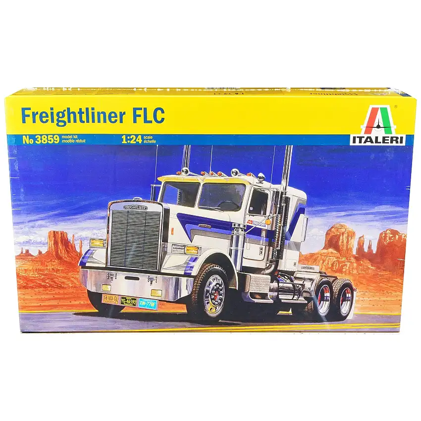 Skill 4 Model Kit Freightliner FLC Truck Tractor 1/24 Scale Model by Italeri