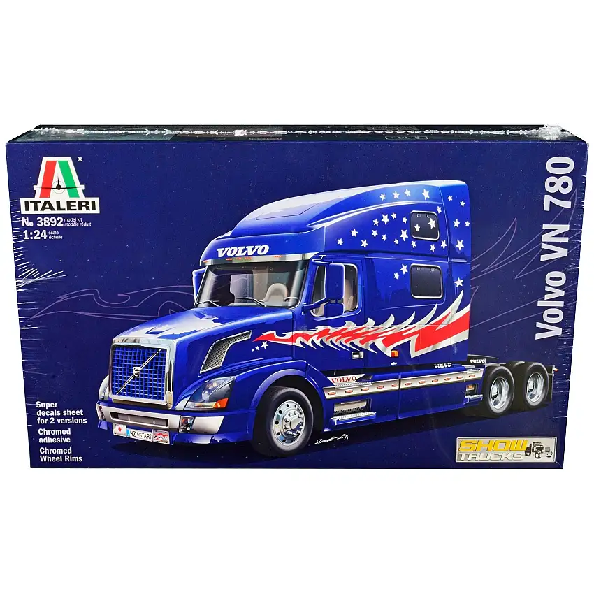 Skill 5 Model Kit Volvo VN 780 Truck Tractor "Show Trucks" 1/24 Scale Model by Italeri