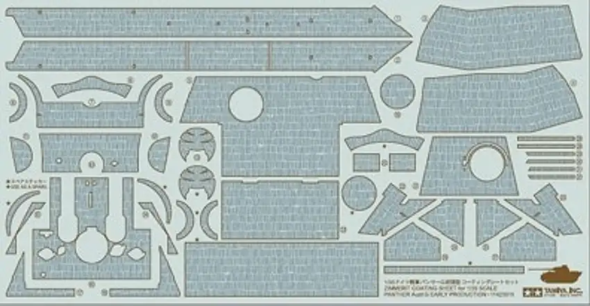 Zimmerit Coating Panther Ausfg 1/35 Tamiya