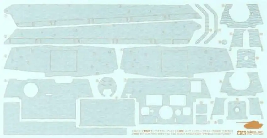Zimmerit Sheet King Tiger 1/35 Tamiya