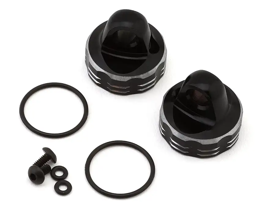 Yokomo Rookie Off-Road Aluminum Emulsion Shock Caps (2) for RO Series Plastic Shocks