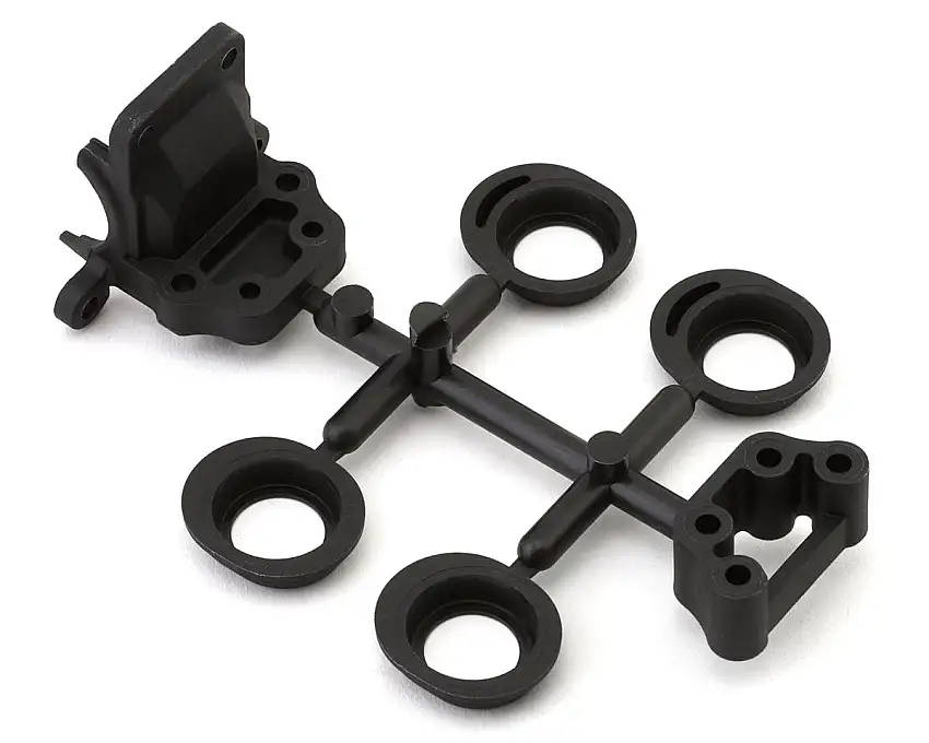 Yokomo SO1.0/2.0 Graphite Gearbox Cap, Differential Height Adapter & Shock Tower Spacer Set